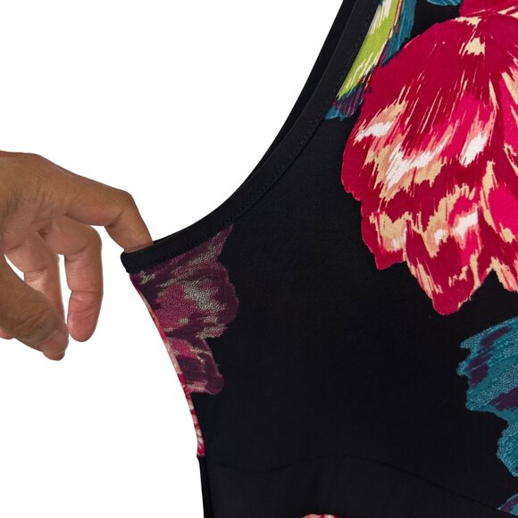 Susan Lawrence Size XL Sleeveless Floral Max Polyester Multicolor - Picture 10 of 16